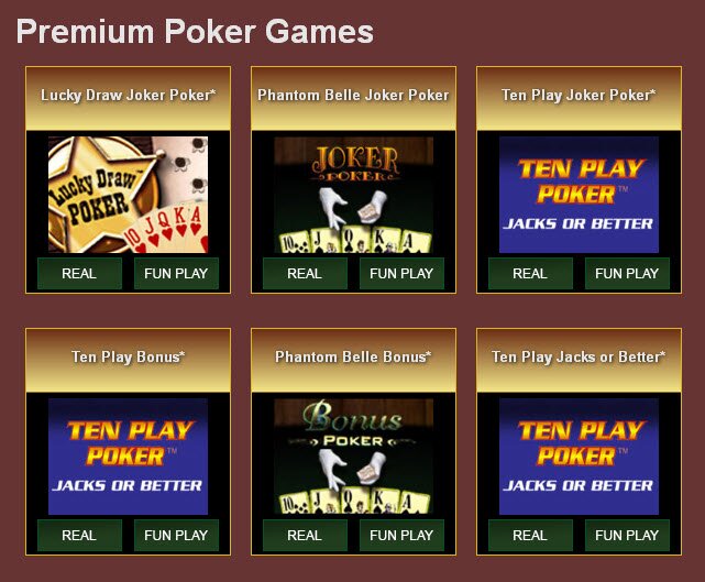 play video poker